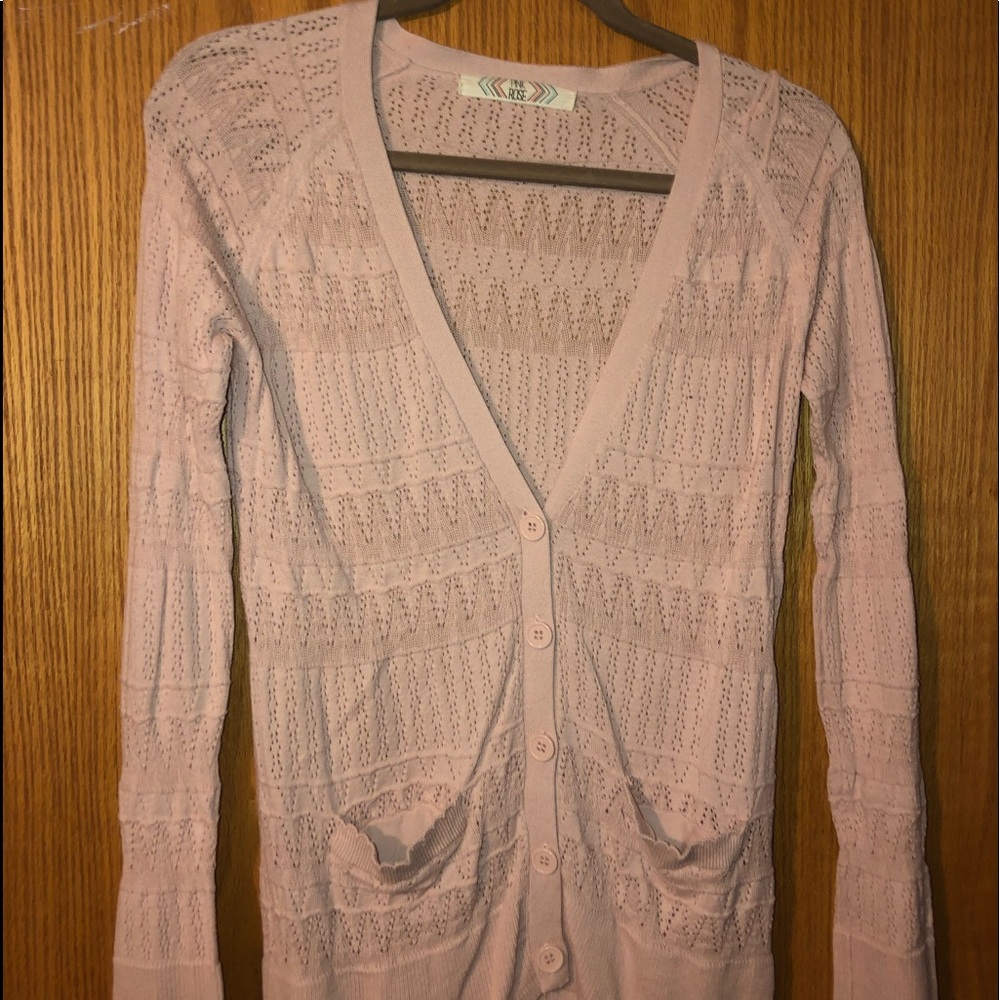Pink Rose Cardigan